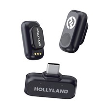 Hollyland LARK A1 Mini Duo 2-Person Wireless Microphone System with USB-C Gray 