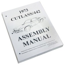 Factory Assembly Manual Rebuild Instruction Book 1973 Oldsmobile Cutlass