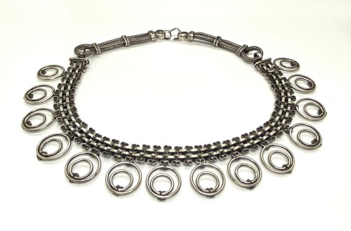 Collar de Colección Rajasthan India Plata Esterlina Hecho a Mano 15,1/2"" 74 g - Imagen 14 de 17