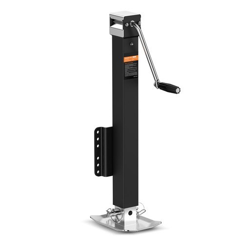 Trailer Jack Welded-on Trailer Tongue Jack 8000lb Weight Height Adjustable