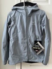 Arcteryx Zeta Sl Goretex Rain Jacket Shell Womens Xs Robotica Grey