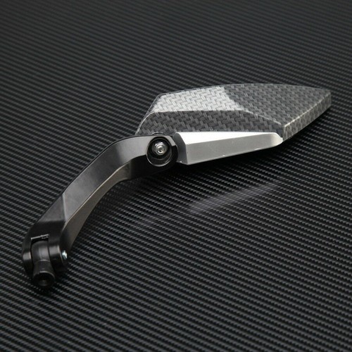 M8 M10 Carbon Fibre Look Rearview Side Mirrors for Honda CBR600RR CBR1000RR 2005 - Picture 8 of 10