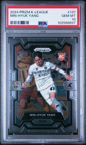 2024 Panini Prizm K-League Min-Hyuk Yang Rookie PSA 10 Tottenham