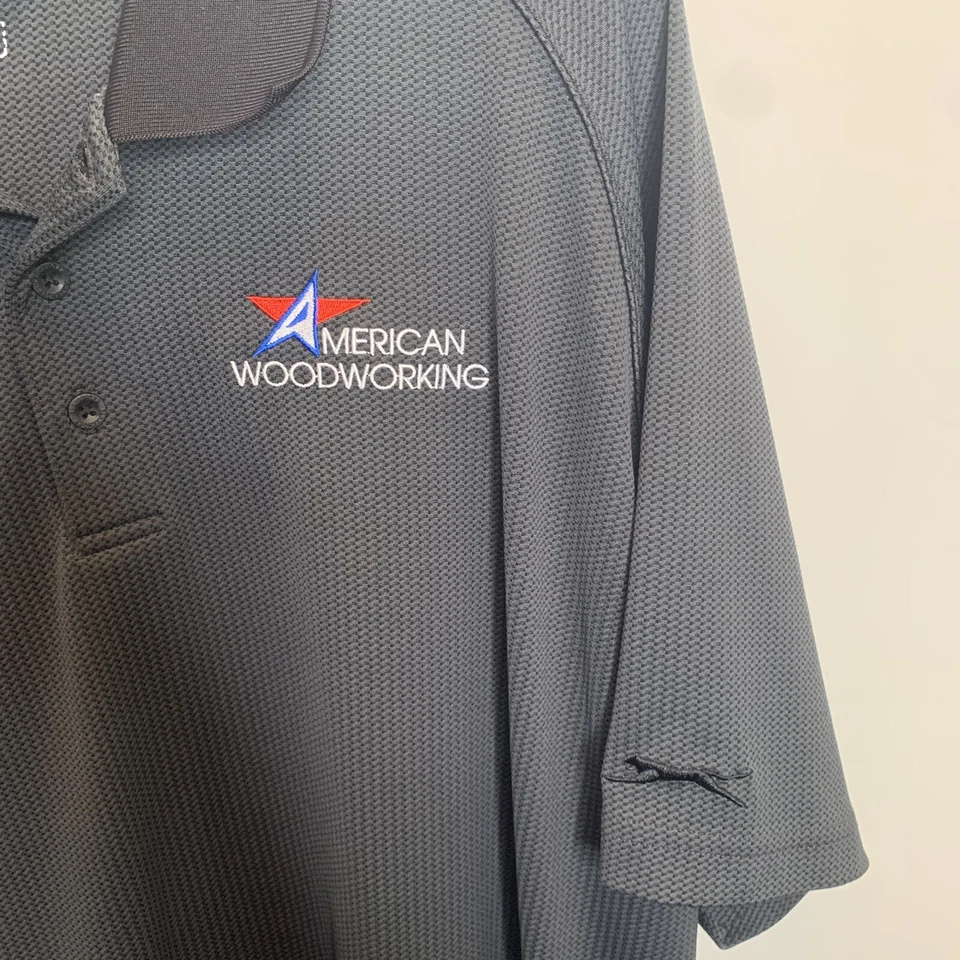 Lot of 2 Slazenger Men XXL Black/Tan Short Sleeve Polo - American Woodworking - Изображение 3 из 4