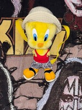 Looney Tunes Rare tweety bird Plush BackPack Vintage 2000 Beach Park