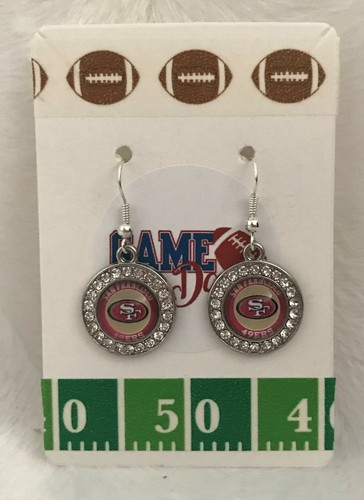 Football Team Earrings U Choose Style and Team! On Gift Card! - Picture 94 of 101