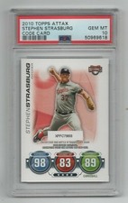 2010 Topps Attax Code Card * Rookie Card * Stephen Strasburg * PSA 10 * Gem Mint. rookie card picture