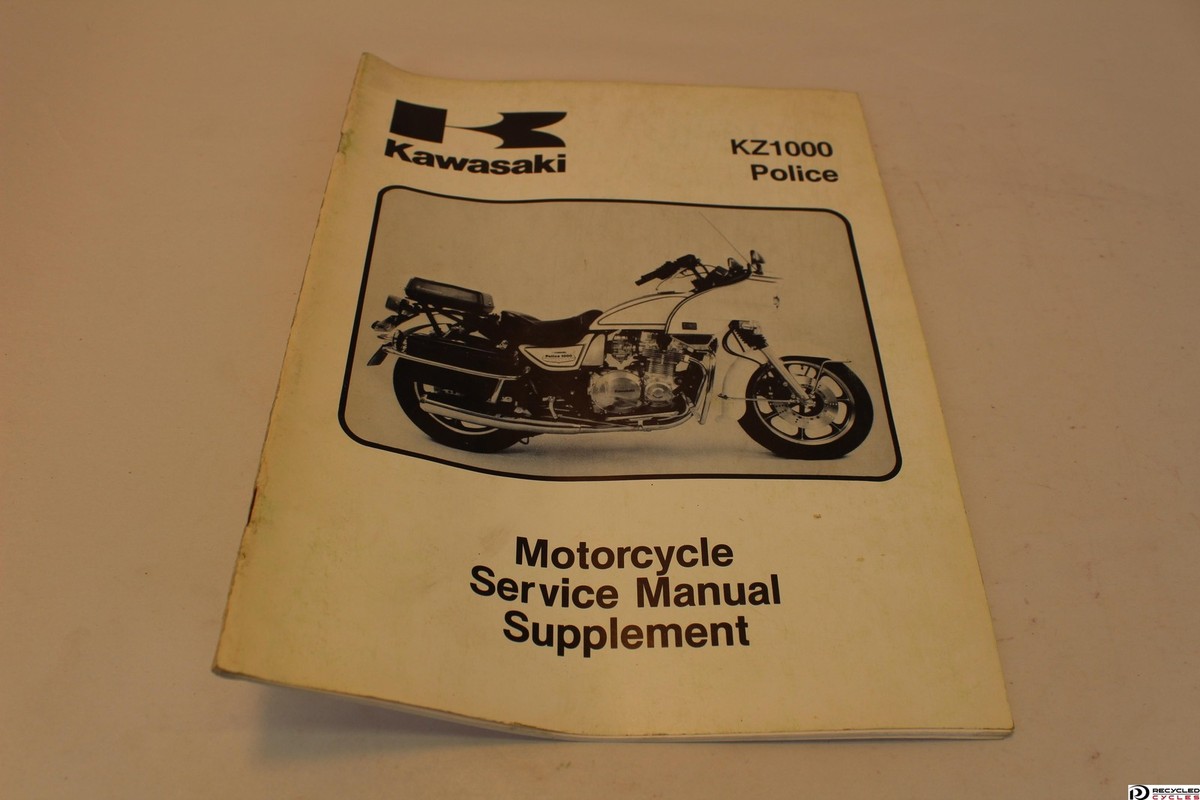 Kawasaki Kz1000 Kz 1000 Police Factory Service Manual Supplement