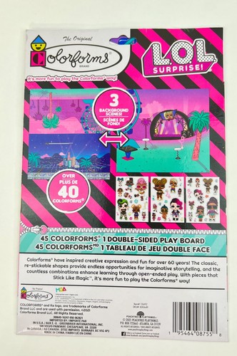 LOL Surprise Colorforms Set New 2021 Over 40 Colorforms and 3 Background Scenes - Picture 4 of 6