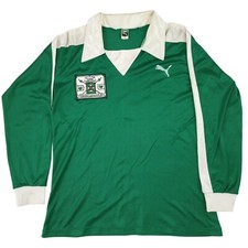 Vintage Puma VFL Borussia Monchengladbach Fanclub 80's Green Soccer Jersey Sz 7