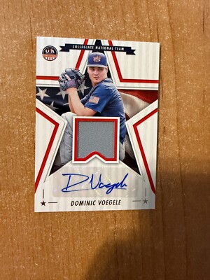 2025 Panini Stars & Stripes - Dominic Voegele - Collegiate Team USA Auto Relic