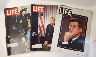 LIFE December 6 & 13, November 29, 1963 Kennedy-Johnson Transition 3 Magazines