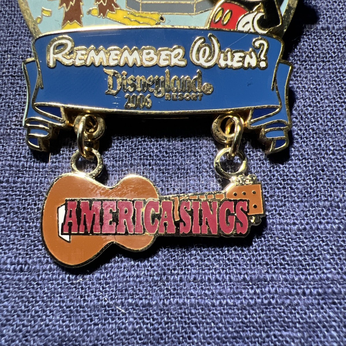 AMERICA SINGS Mickey Sam Remember When Disney Surprise Pin