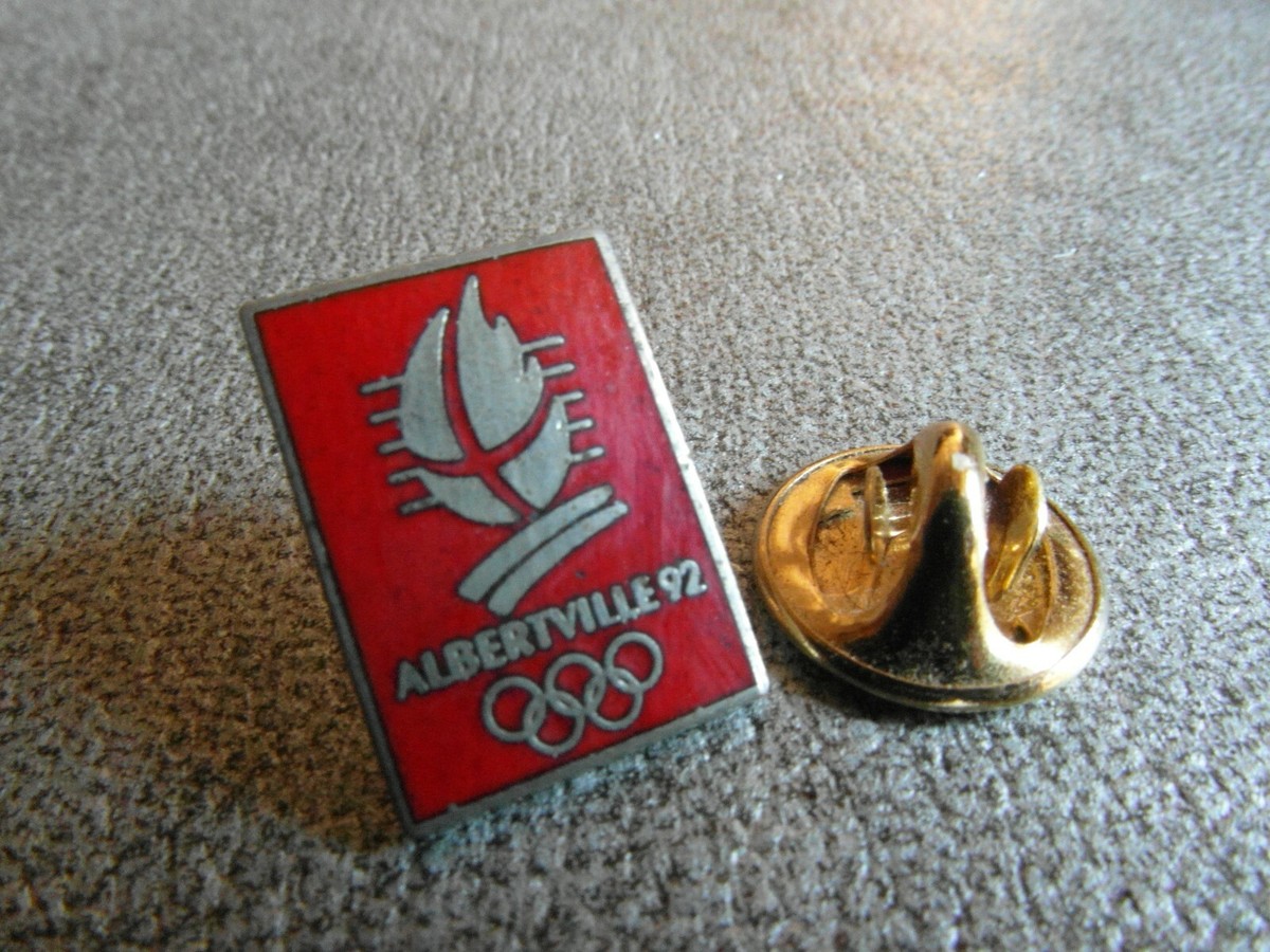 RARE PINS PIN'S - JO D'HIVER - ALBERTVILLE 92 ROUGE - JEUX OLYMPIQUES * EGF
