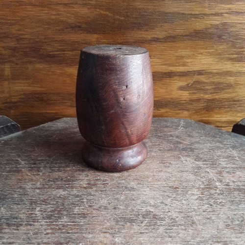 Vintage Wooden Miniature Vase Barrel Burl Wood ? 2.75" tall 1.75" wide Unmarked - Picture 8 of 24