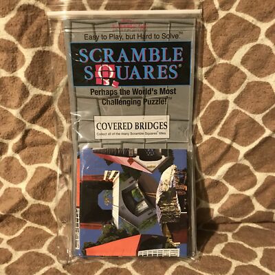 NOS B.Dazzle Scramble Squares Puzzle Covered Bridges - 2005