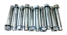 (10) Concrete Sleeve Anchor Bolts  7/8" x 5-1/2" Long, 5/8" Nut & Washer