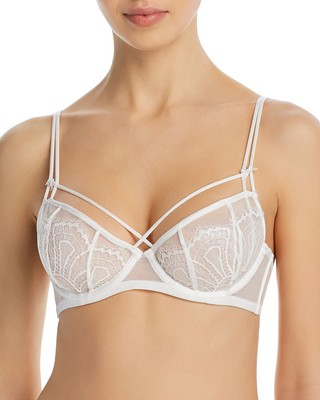 Dita Von Teese Womens Maestra Underwire Bra 34D White - NWT $80