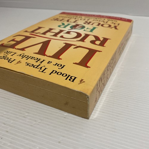 Live Right For Your Type By Dr. Peter J. D Adamo 2001 Paperback Book Health - Picture 16 of 21
