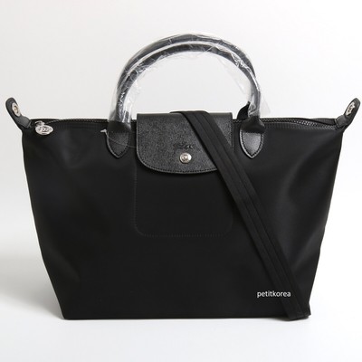 longchamp le pliage neo medium nylon shoulder bolsa