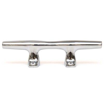 Perko Boat Open Base Cleat 001406-C | 6 Inch Chrome Plated Zinc