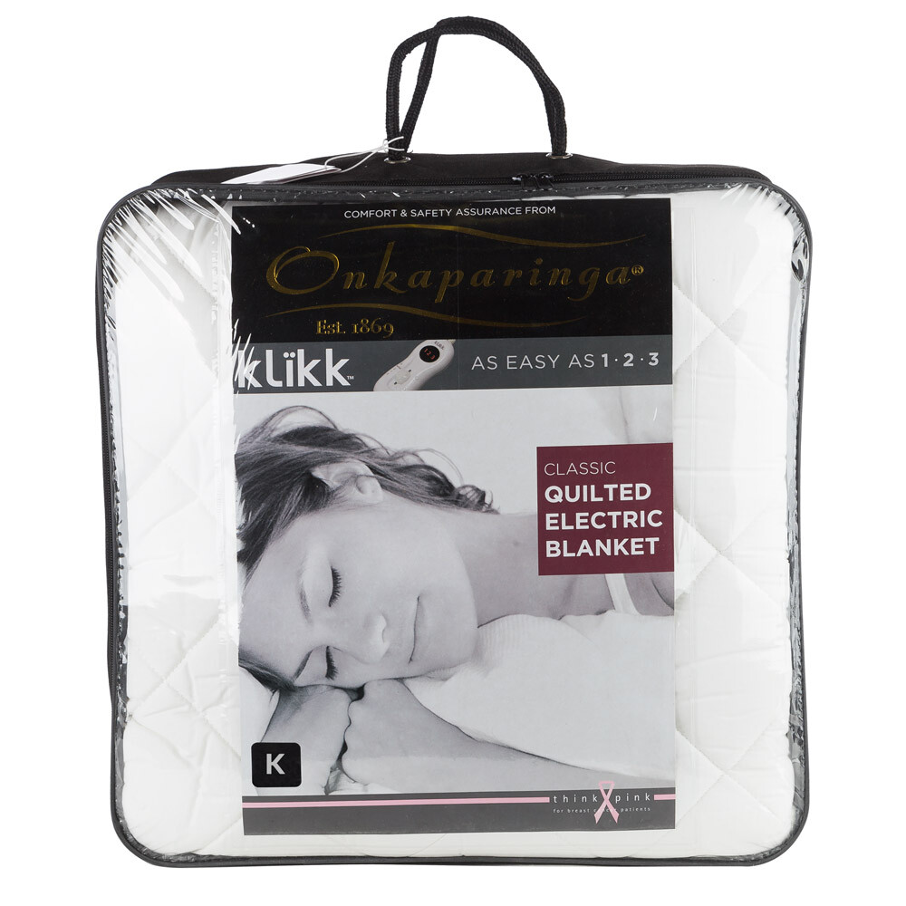 NEW Onkaparinga Klikk Classic Quilted Electric Blanket King eBay