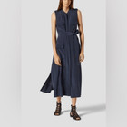 New ListingEquipment Illumina Navy Silk Dress