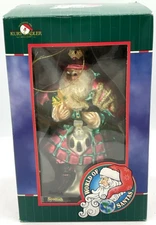 Kurt S Adler Glass Scottish Santa Ornament World Santas Scotland Christmas Tree