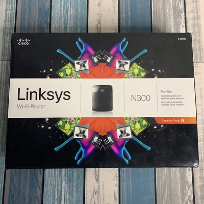 Linksys N300 Wi-Fi Router Model No. E1200 NEW IN BOX!! Ships Same Day!