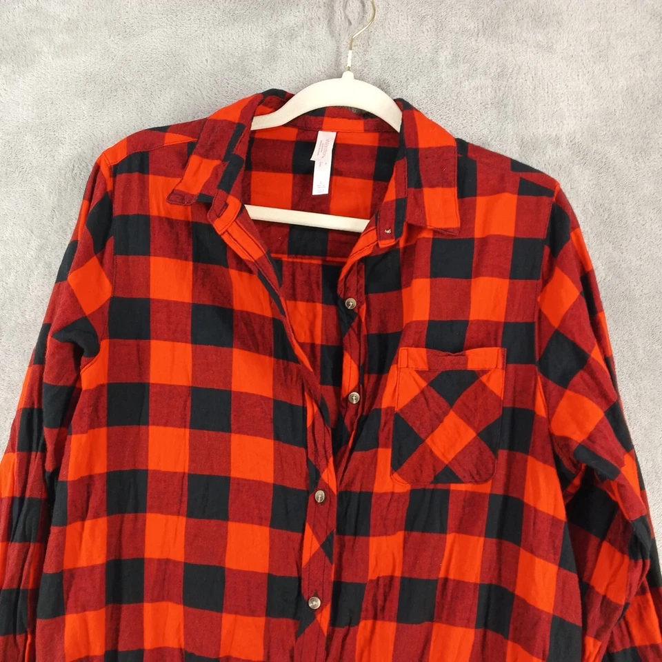 Camisa Mameluco Xhilaration Ropa de Dormir GRANDE (12-14) Franela Ligera Tejida 100% Algodón Foto 2 de 4