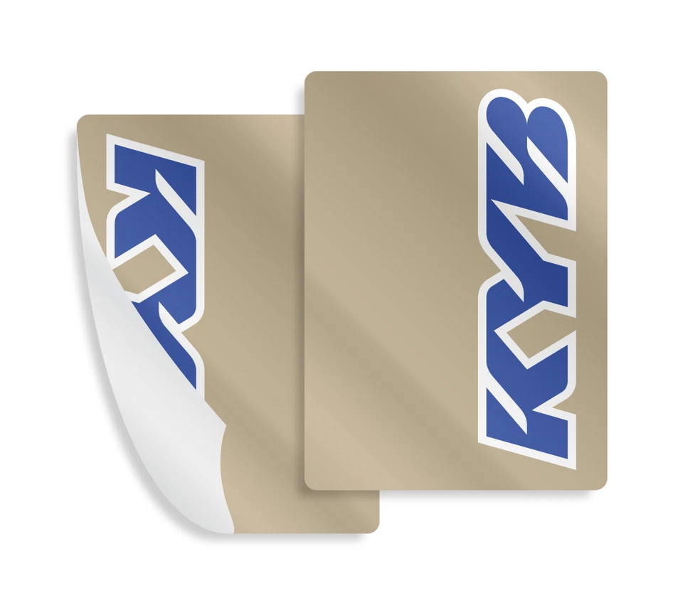 Juego de calcomanías de suspensión pegatinas horquilla KYB (azul Yamaha) (9x6,5) Foto 4 de 4