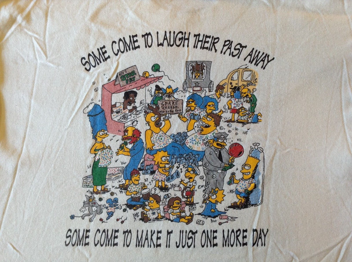 The Simpsons GRATEFUL DEAD Lot T-Shirt Early 90s Jerry Garcia Bob