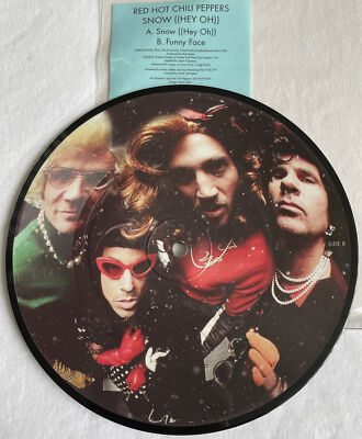 RED HOT CHILI PEPPERS -Snow ((Hey Oh))- Rare UK 7'' Picture Disc (Vinyl Record)