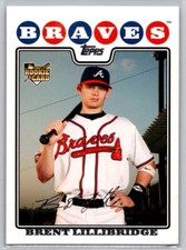 2008 Topps Updates #UH4 Brent Lillibridge Rookie Atlanta Braves Card. rookie card picture