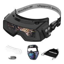 YESWELDER Auto-Darkening Welding Helmet 4/5-13 Shade with Grind Mode - Cyberpunk