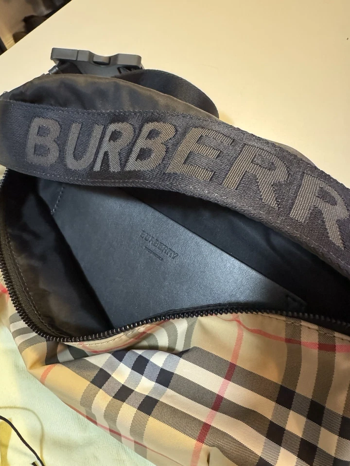 Bolsa de cinto BURBERRY ‘Sonny’ média xadrez vintage - Imagem 3 de 4
