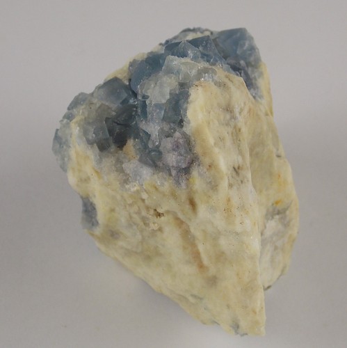 CRISTALLI DI FLUORITE BLU - 6,9 cm - BLANCHARD MINE, BINGHAM, NUOVO MESSICO 28952 - Foto 5 di 7