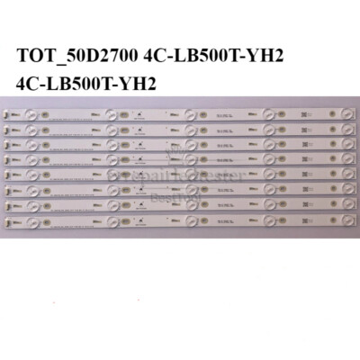 Full TOT_50D2700 4C-LB500T-YH2 LED Strips for Thomson L50F3800A LVF500AUOY