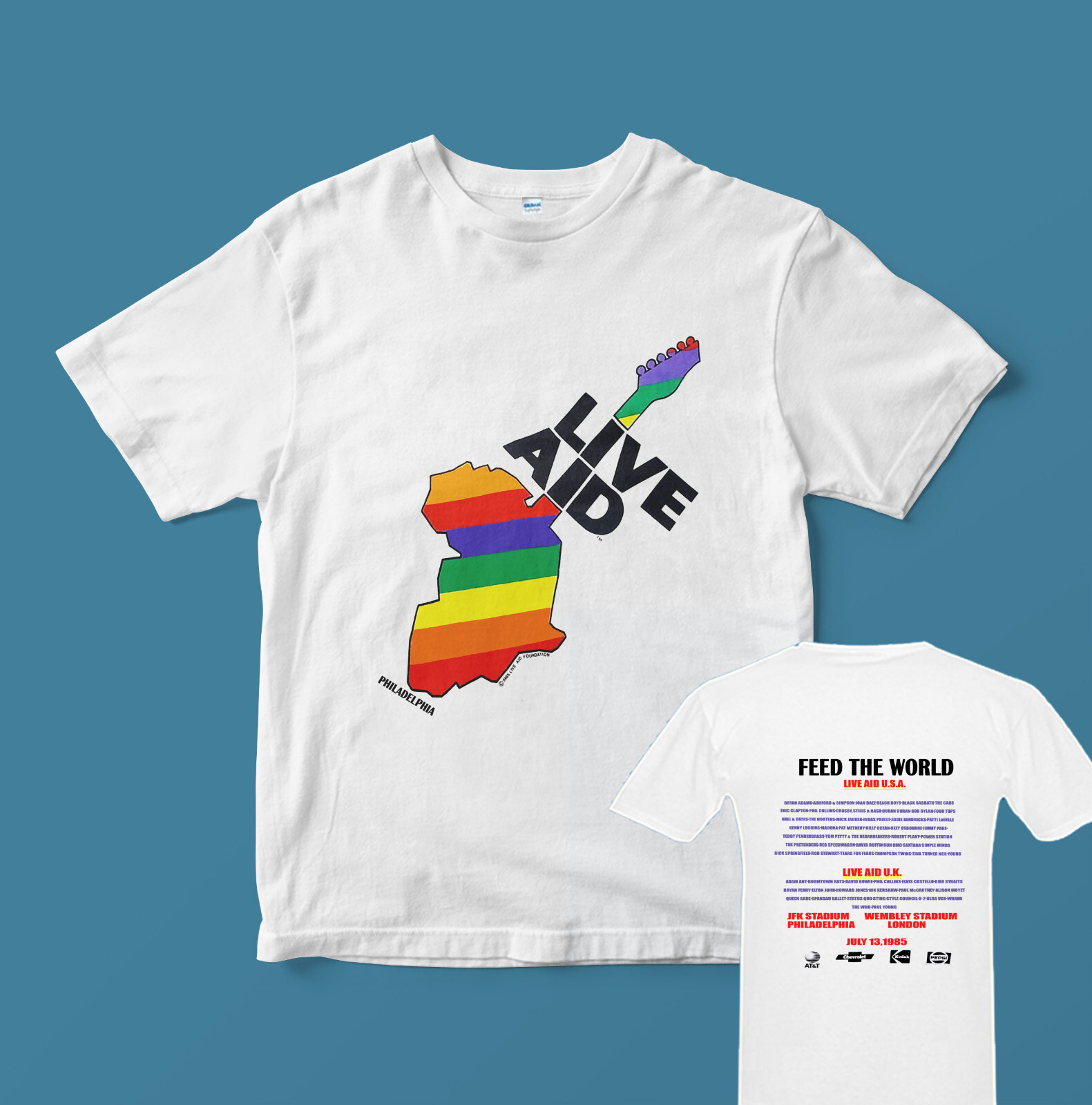 live aid t shirt 1985 original