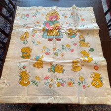 Vtg Acrylic Baby Blanket Chatham North Star "Bear Hug" Bunny 39 x 43. NOS