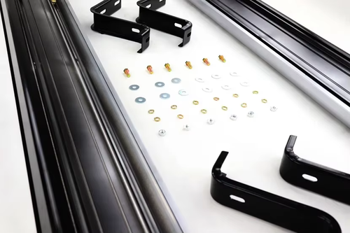 BLACK RUNNING BOARD SIDE STEPS RAILS FOR MITSUBISHI L200 TRITON SERIES 5 15-19 - Picture 13 of 18