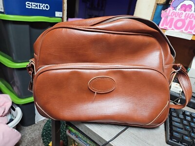 Vtg 70's World Traveler RUST MOD Retro Luggage CARRY ON Over Night Travel Bag