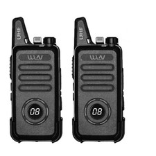 2PCS WLN KD-C1plus Mini Walkie Talkie KD-C1 Plus UHF 400-520MHz Slim Transceiver