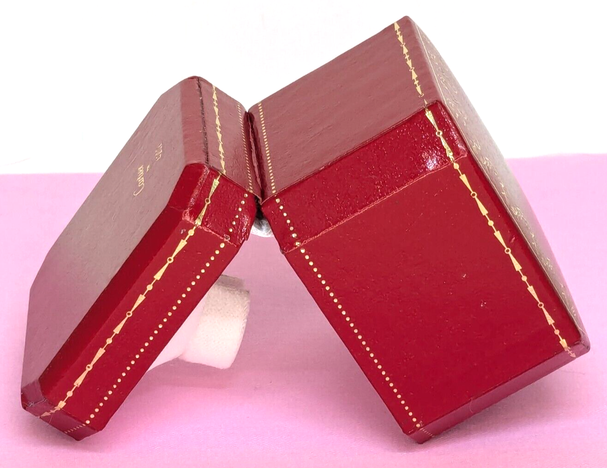 Cartier Empty Single Red Ring Box Case 4202 | eBay