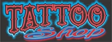4'x10' TATTOO SHOP BANNER XL Outdoor Indoor Sign Neon Look Tattoos Piercings Ink