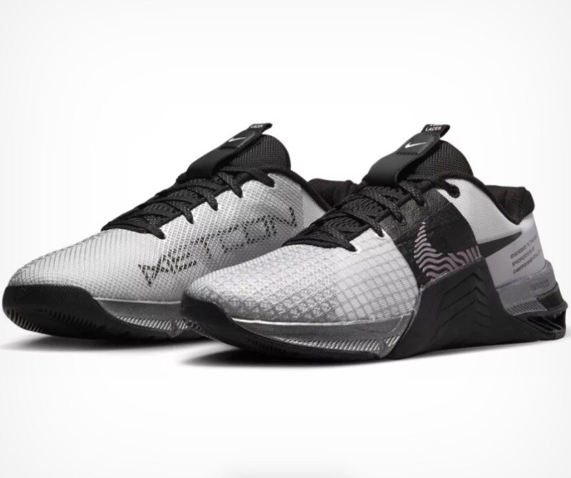 Nike Metcon 8 Premium Workout Shoes Grey Black Women's Size 9.5 DQ4681-100  | eBay