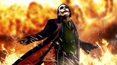 Anime heath ledger movies joker batman the dark Playmat Gaming Mat Desk