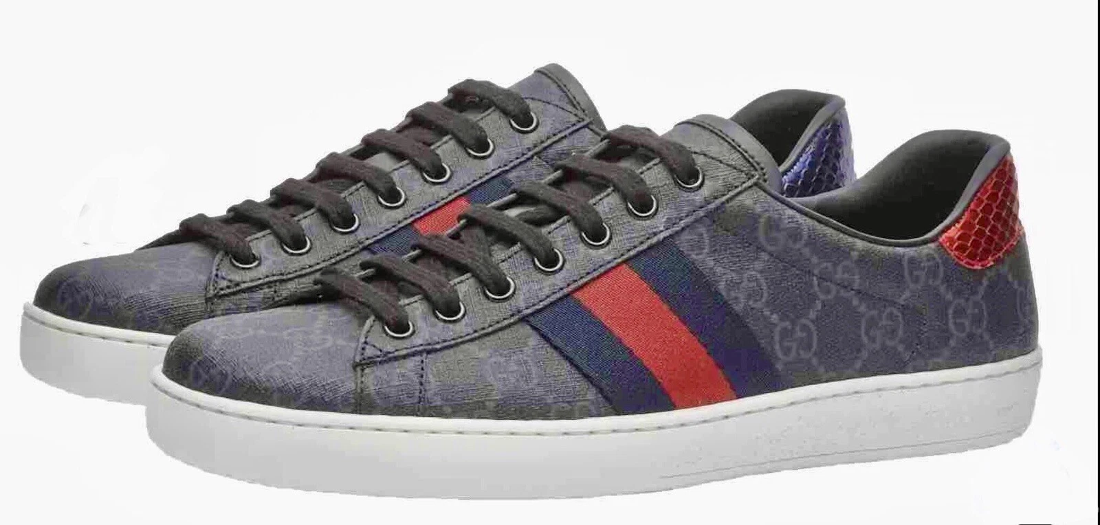 BASKETS GUCCI ACE GG SUPREME NEUVES, NEUVES DANS LEUR BOÎTE. Taille Homme (7,5 US   6,5 UK   41 EU)