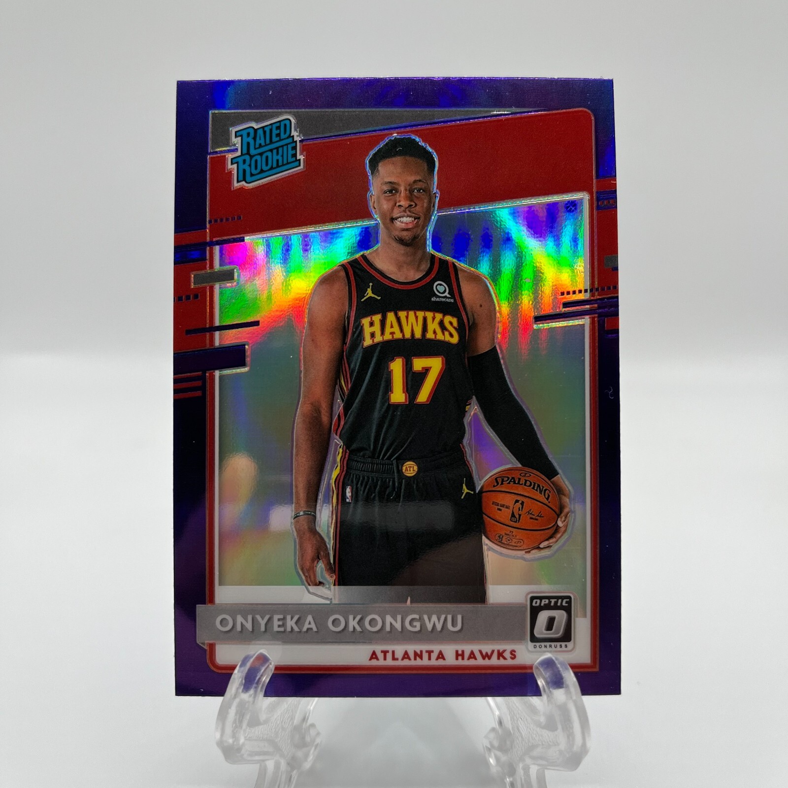 Onyeka Okongwu 2020-21 Donruss Optic #156 Rated Rookie Purple RC Hawks QTY