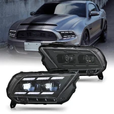 TT-ABC LED Headlights for Ford Mustang 2013-2014 Projector w/Start-up Animation
